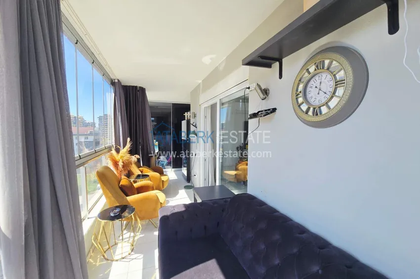 Purchase  3+1 duplex in Mahmutlar - furnished, with jacuzzi and glazed balconies 12 