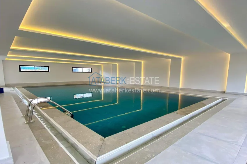 Apartment 2+1 on the beachfront in Kestel, overlooking the sea 14 