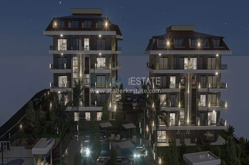 Apartments from a developer with sea views in Kestel — a prestigious complex under construction 19 