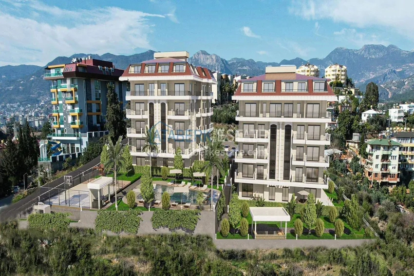 Apartments from a developer with sea views in Kestel — a prestigious complex under construction 4 
