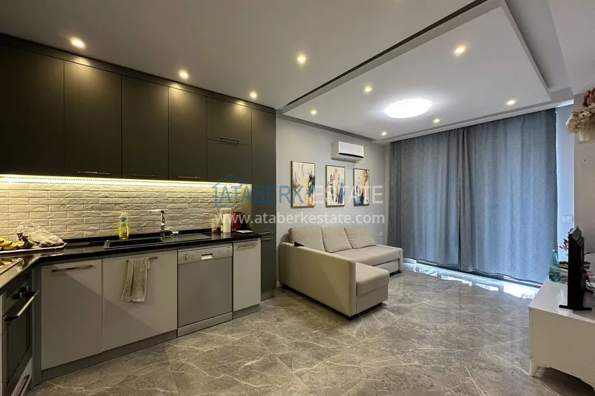 Purchase  1+1 apartment in the center of Alanya, Keykubat beach area - furnished, suitable for a residence permit 5 