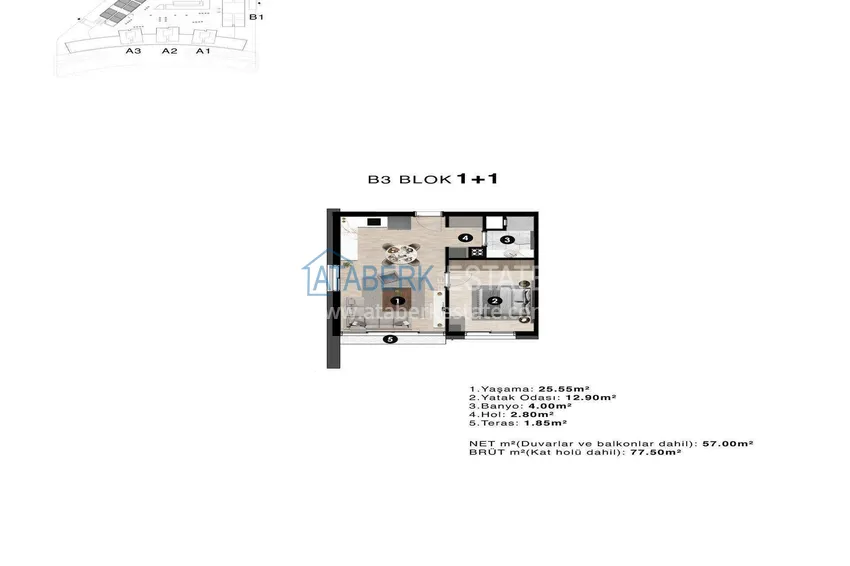 Buy cheap New residential complex under construction in Antalya, Kundu 1 