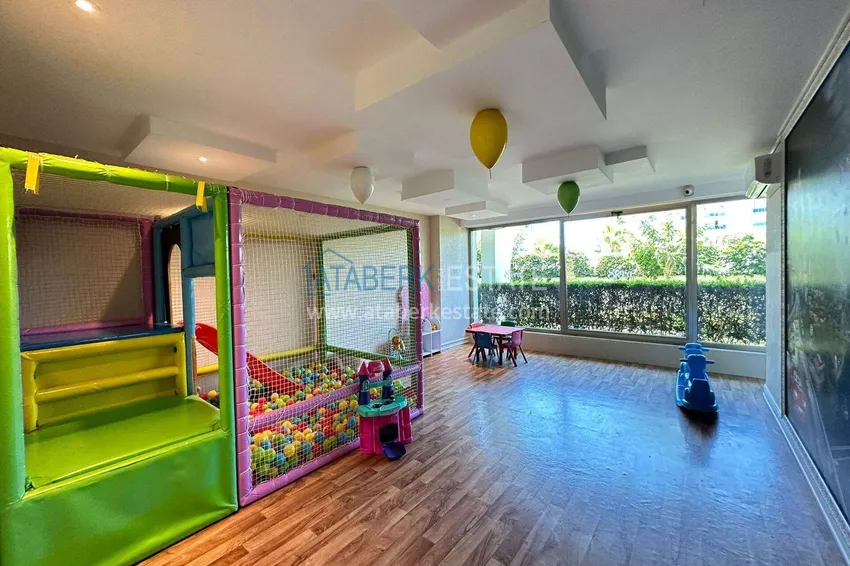 1+1 apartment in Mahmutlar - furniture, glazed balcony, sea view, 200 m to the beach 11 