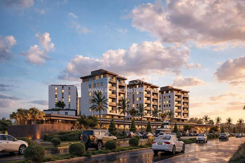 New residential complex under construction in Antalya, Kundu 1 