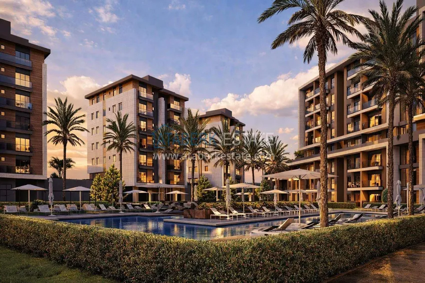 New residential complex under construction in Antalya, Kundu 11 