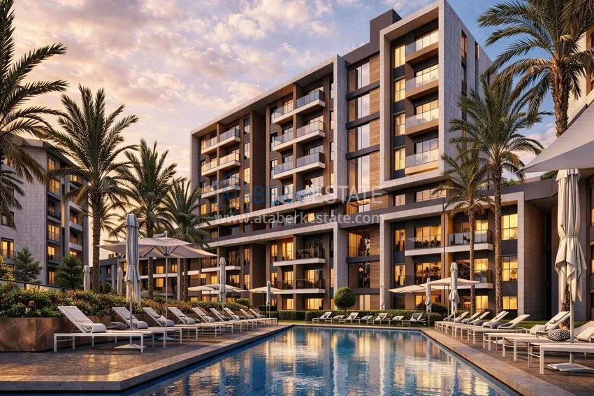 New residential complex under construction in Antalya, Kundu 12 
