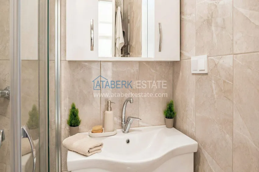 Purchase  Two-room apartment in Alanya, Oba area — 60 m2 furnished and mountain views  13 