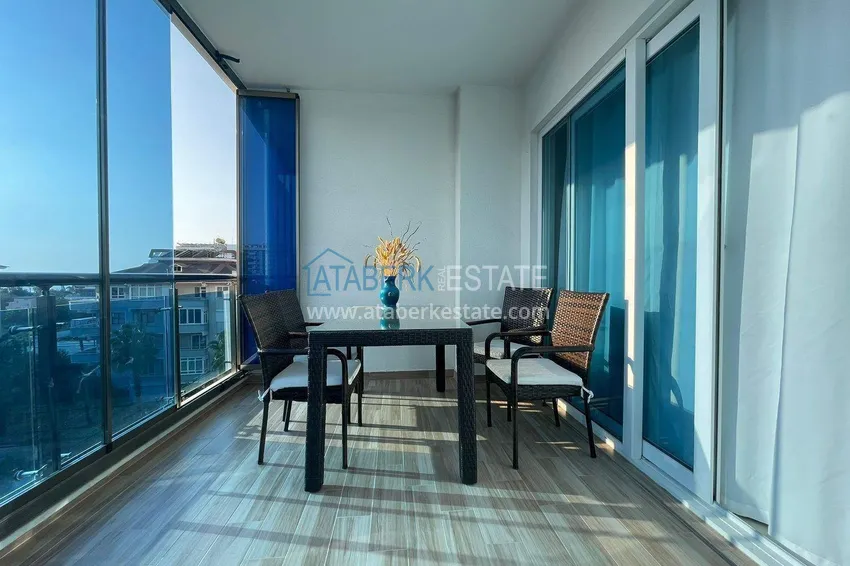 Purchase  1+1 apartment in Mahmutlar - furniture, glazed balcony, sea view, 200 m to the beach 14 