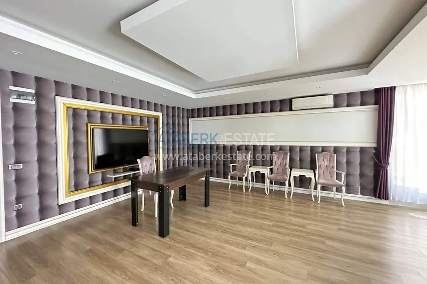 1+1 apartment in Mahmutlar - furniture, glazed balcony, sea view, 200 m to the beach 15 