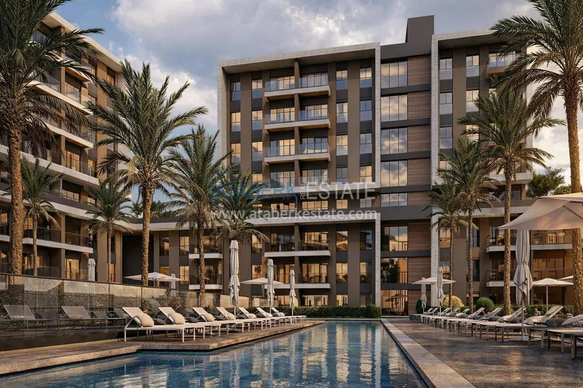 New residential complex under construction in Antalya, Kundu 14 