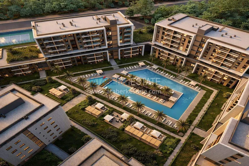 New residential complex under construction in Antalya, Kundu 18 