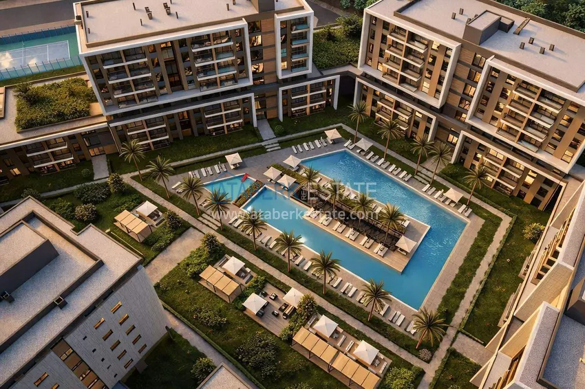 New residential complex under construction in Antalya, Kundu  18 
