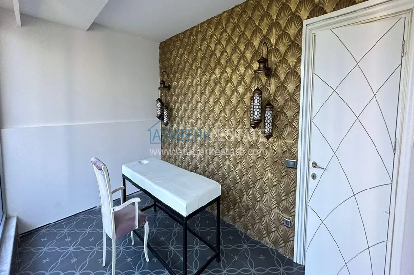 1+1 apartment in Mahmutlar - furniture, glazed balcony, sea view, 200 m to the beach 20 