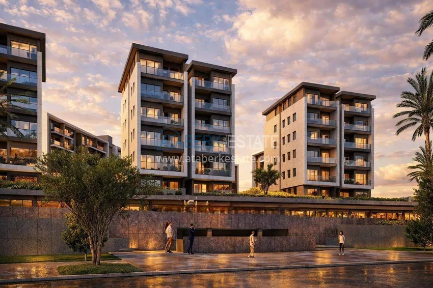 New residential complex under construction in Antalya, Kundu 3 