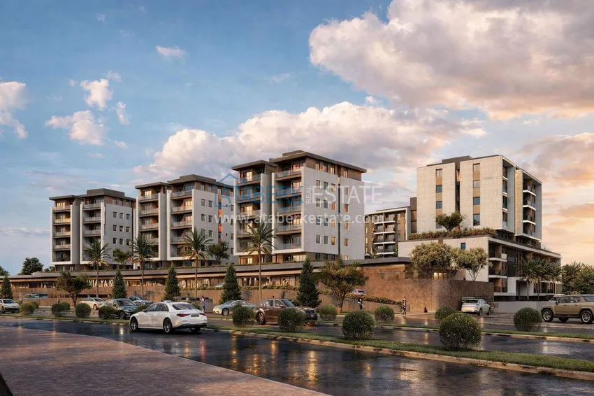 New residential complex under construction in Antalya, Kundu 4 