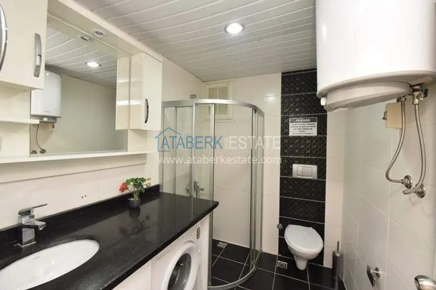Purchase  Furnished 1+1 apartment near Cleopatra beach - 300 m to the sea, Alanya center 7 