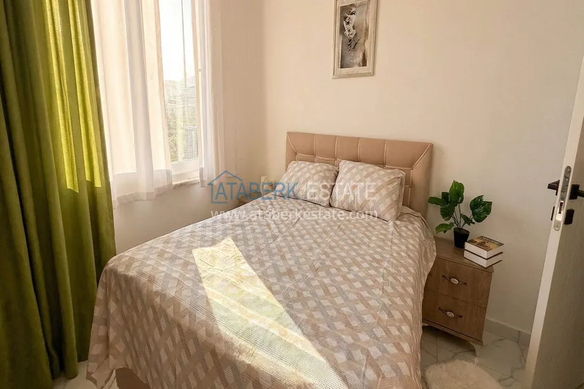 Purchase  Two-room apartment in Alanya, Oba area — 60 m2 furnished and mountain views  9 