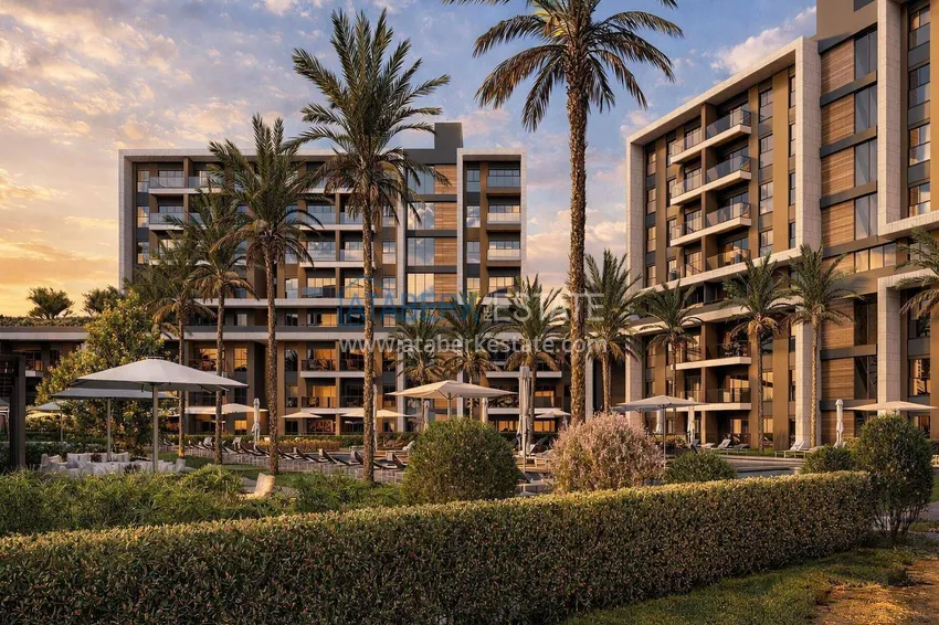 New residential complex under construction in Antalya, Kundu 9 
