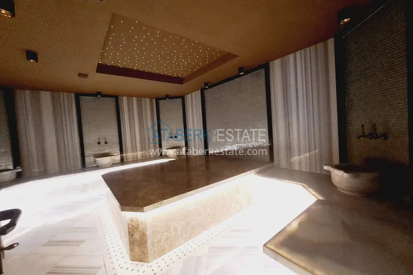 1+1 apartment in the center of Alanya, Cleopatra beach area - sea and fortress view 17 