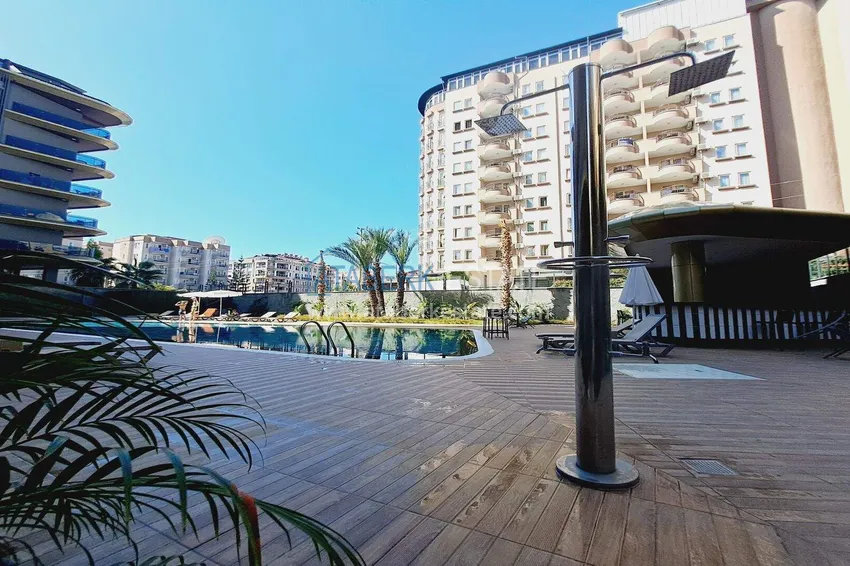 1+1 apartment in the center of Alanya, Cleopatra beach area - sea and fortress view 6 