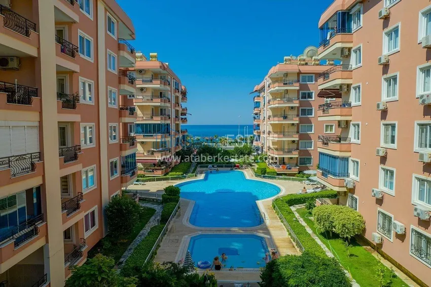 Linear 3+1 apartment on the first line in Mahmutlar - furniture, direct sea view 3 