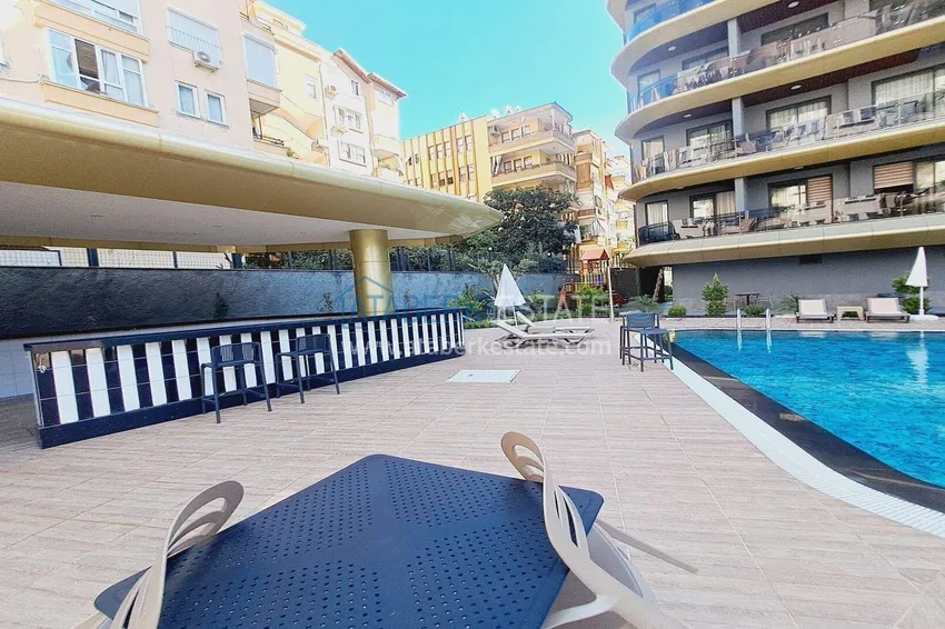 1+1 apartment in the center of Alanya, Cleopatra beach area - sea and fortress view 8 