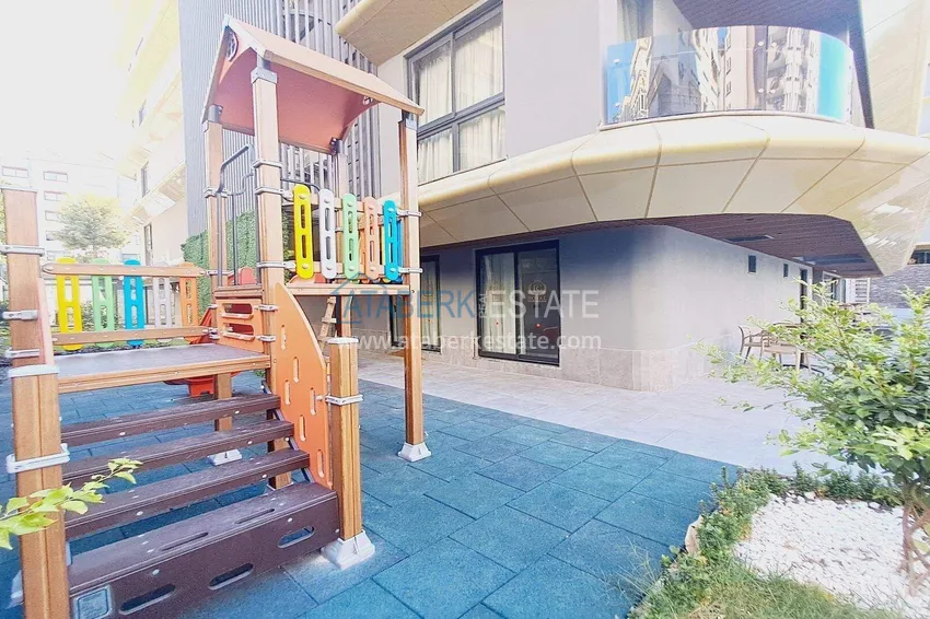 1+1 apartment in the center of Alanya, Cleopatra beach area - sea and fortress view 10 