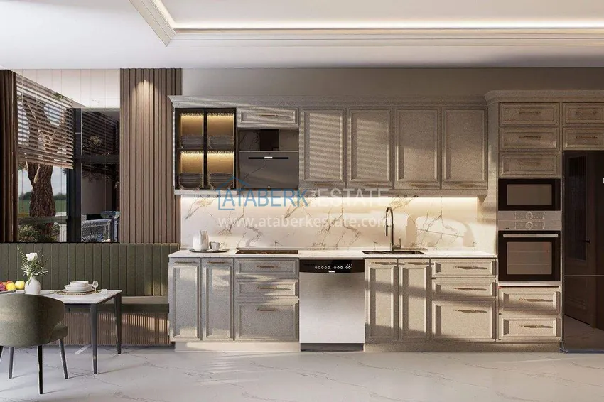 Purchase  A new project in the center of Alanya at the start of sales - 0% installments, minimum prices, residence permit 1 