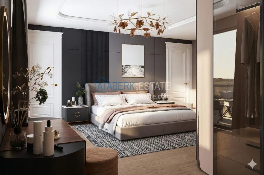 Purchase  A new project in the center of Alanya at the start of sales - 0% installments, minimum prices, residence permit 21 