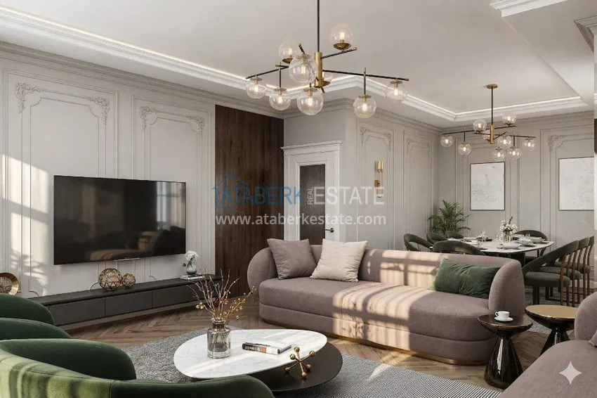 Purchase  A new project in the center of Alanya at the start of sales - 0% installments, minimum prices, residence permit 10 