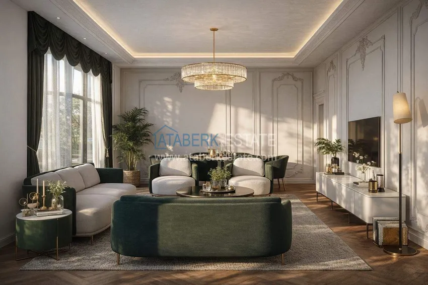 Purchase  A new project in the center of Alanya at the start of sales - 0% installments, minimum prices, residence permit 2 