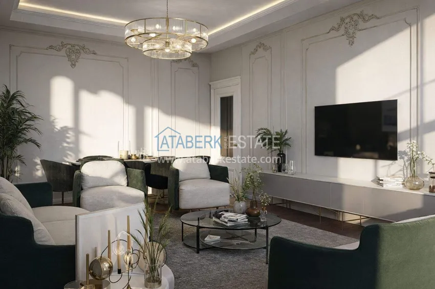 Purchase  A new project in the center of Alanya at the start of sales - 0% installments, minimum prices, residence permit 3 