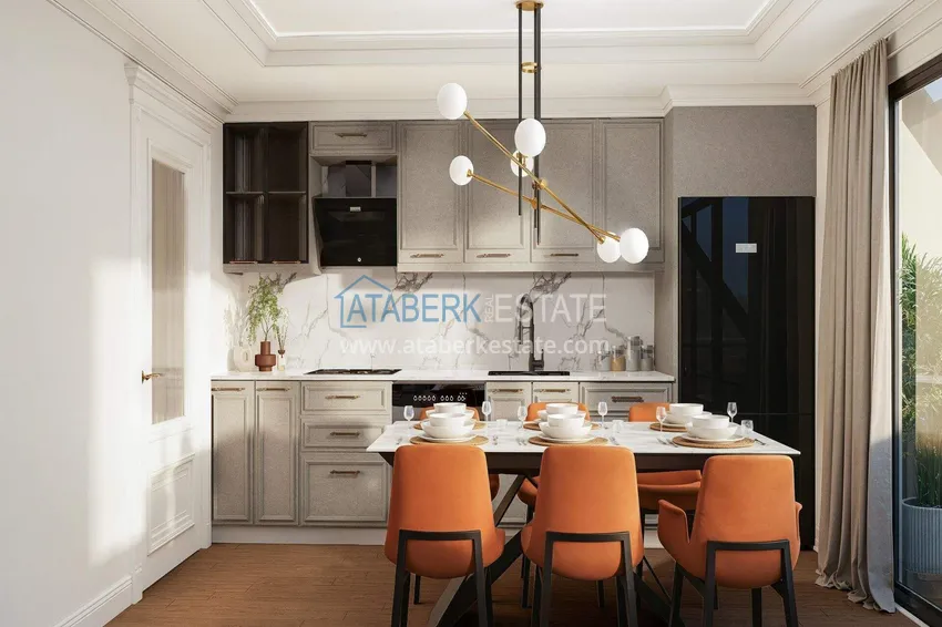 Purchase  A new project in the center of Alanya at the start of sales - 0% installments, minimum prices, residence permit 16 