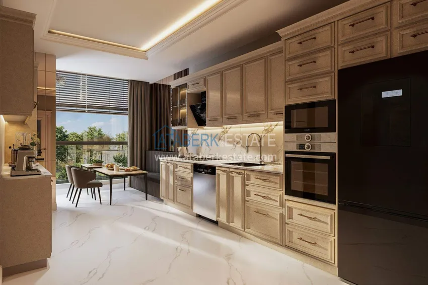 Purchase  A new project in the center of Alanya at the start of sales - 0% installments, minimum prices, residence permit 17 