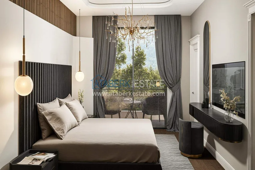 Purchase  A new project in the center of Alanya at the start of sales - 0% installments, minimum prices, residence permit 18 