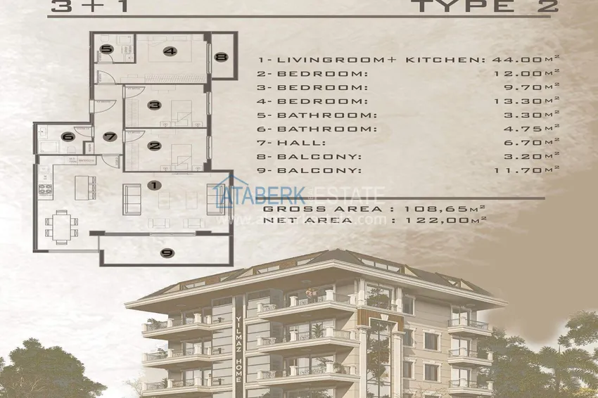 Buy cheap A new project in the center of Alanya at the start of sales - 0% installments, minimum prices, residence permit 2 