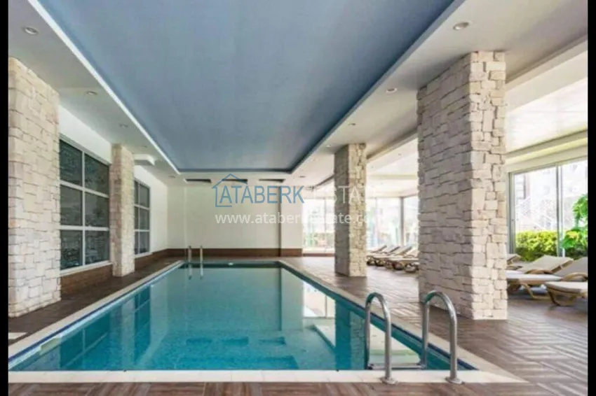 Furnished 1+1 apartment in Avsallar - a residence with rich infrastructure 11 