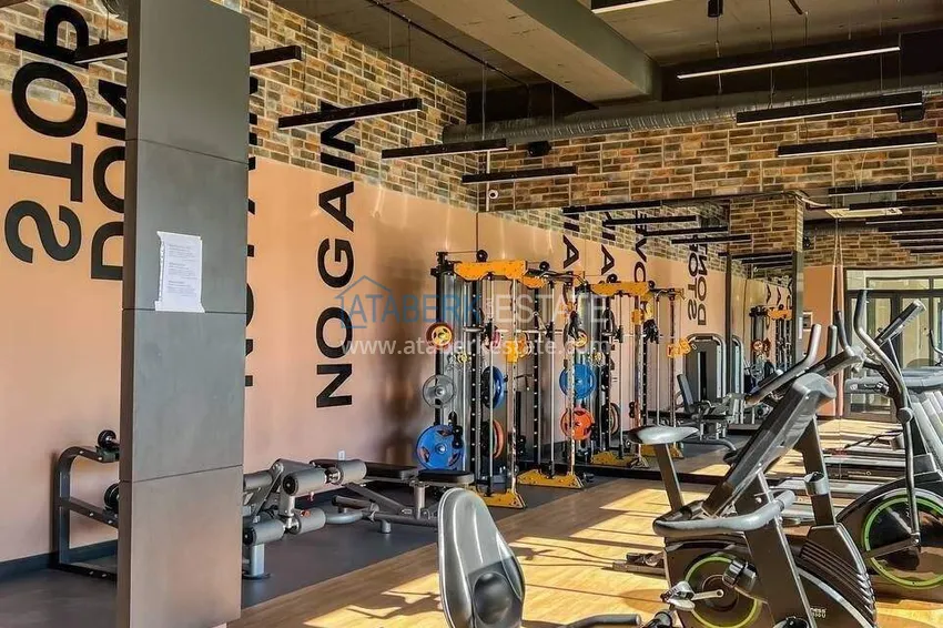 Furnished 1+1 apartment in Avsallar - a residence with rich infrastructure 15 