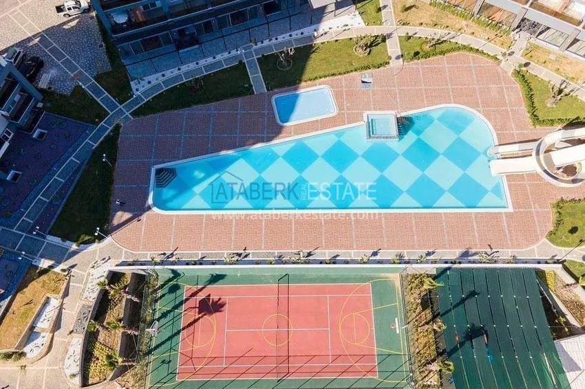 Furnished 1+1 apartment in Avsallar - a residence with rich infrastructure 7 