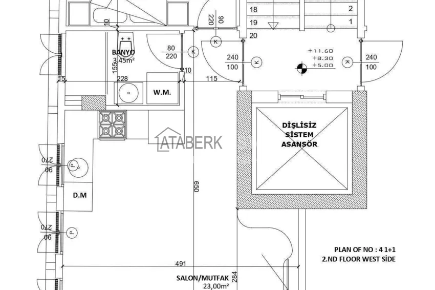 Buy cheap New 1+1 apartment in the center of Alanya, Cleopatra beach area - high ceilings, new furniture and appliances 2 