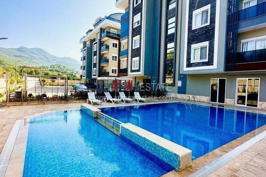 2+1 apartment in Alanya, Oba district - a residence with infrastructure 1 