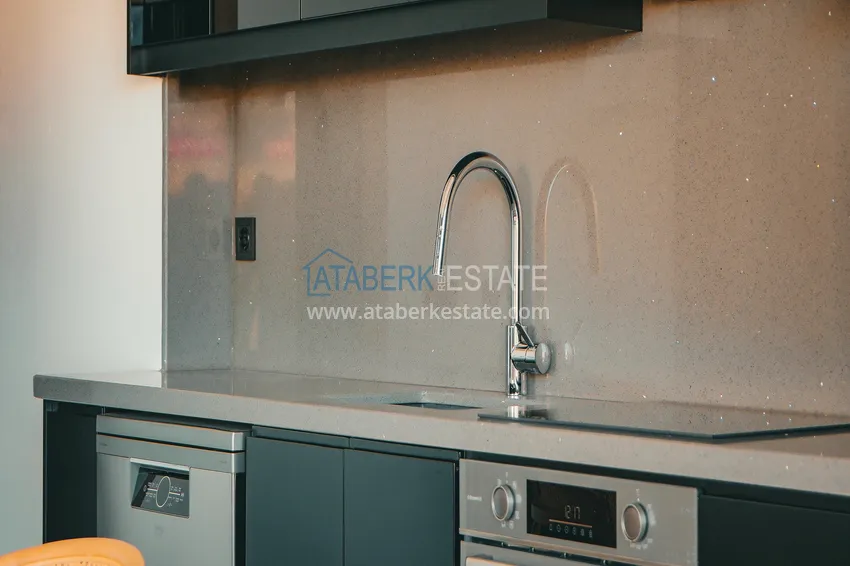 Purchase  1+1 sea view apartment in Kestel - first line, suitable for citizenship 11 