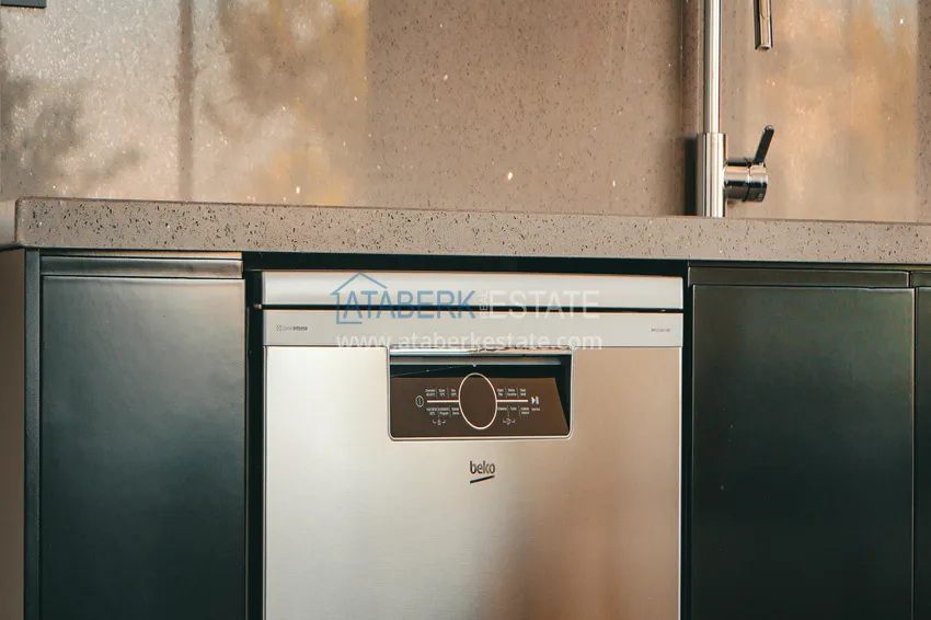 Purchase  1+1 sea view apartment in Kestel - first line, suitable for citizenship 12 