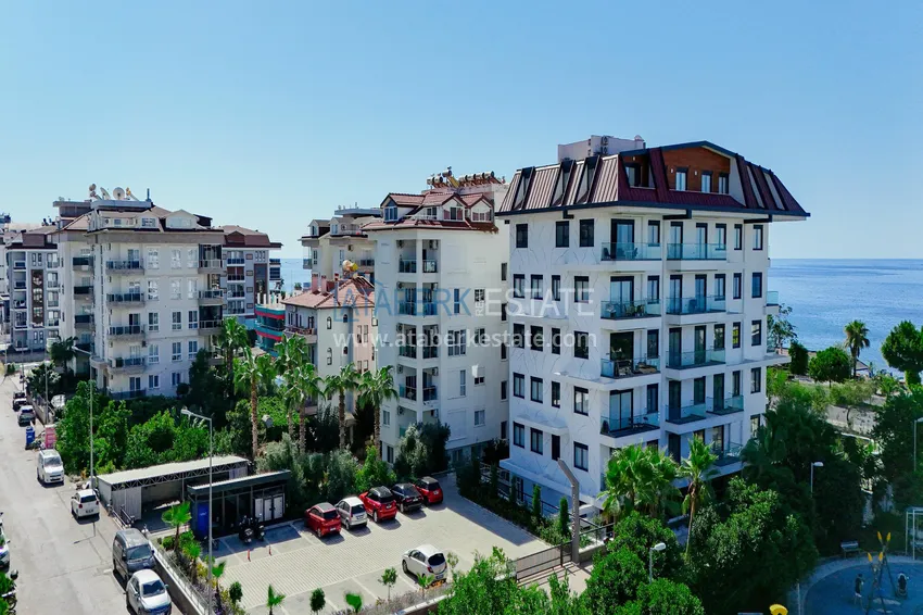 1+1 sea view apartment in Kestel - first line, suitable for citizenship 1 