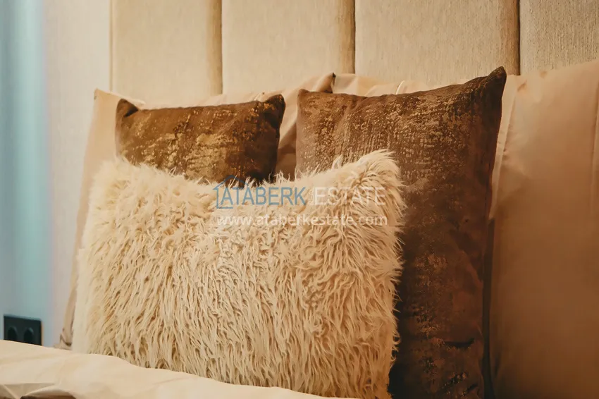 Purchase  1+1 sea view apartment in Kestel - first line, suitable for citizenship 16 