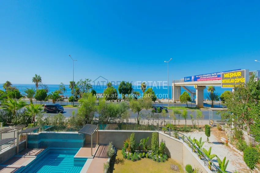 Purchase  1+1 sea view apartment in Kestel - first line, suitable for citizenship 19 