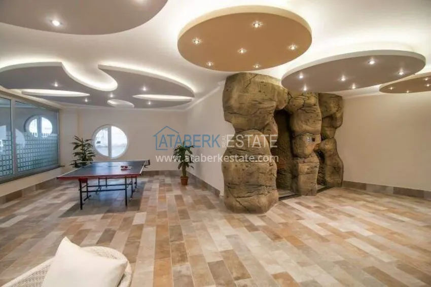 Apartment 1+1 70 m2 in Kestel — furnished, glazed balcony, 100 meters from the sea 21 