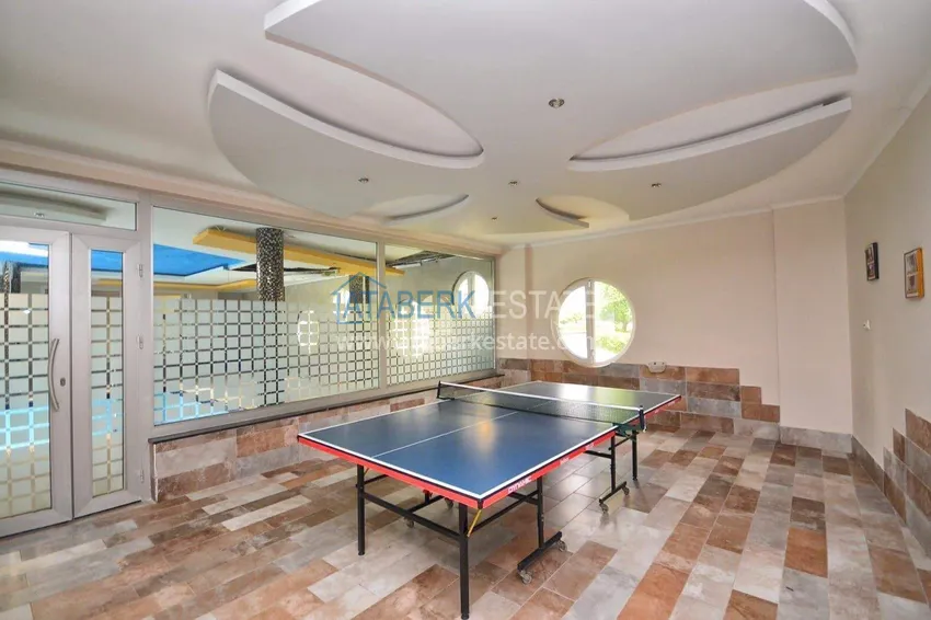 Apartment 1+1 70 m2 in Kestel — furnished, glazed balcony, 100 meters from the sea 22 