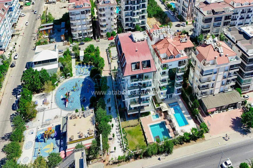 1+1 sea view apartment in Kestel - first line, suitable for citizenship 2 