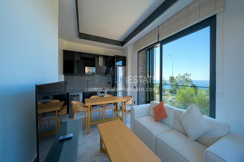 Purchase  1+1 sea view apartment in Kestel - first line, suitable for citizenship 2 